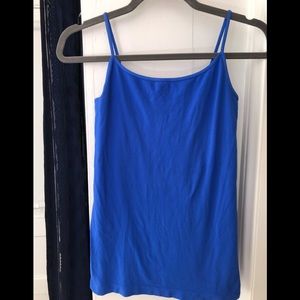 Blue long tank
